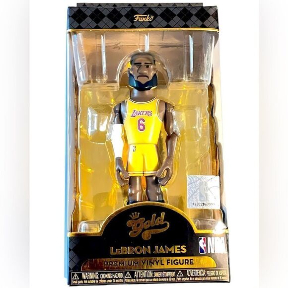 NIB 12” LEBRON JAMES SERIES ONE FUNKO GOLD PREMIUM VINYL SERIES COLLECTIBLE - Picture 1 of 1